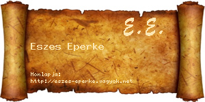 Eszes Eperke névjegykártya